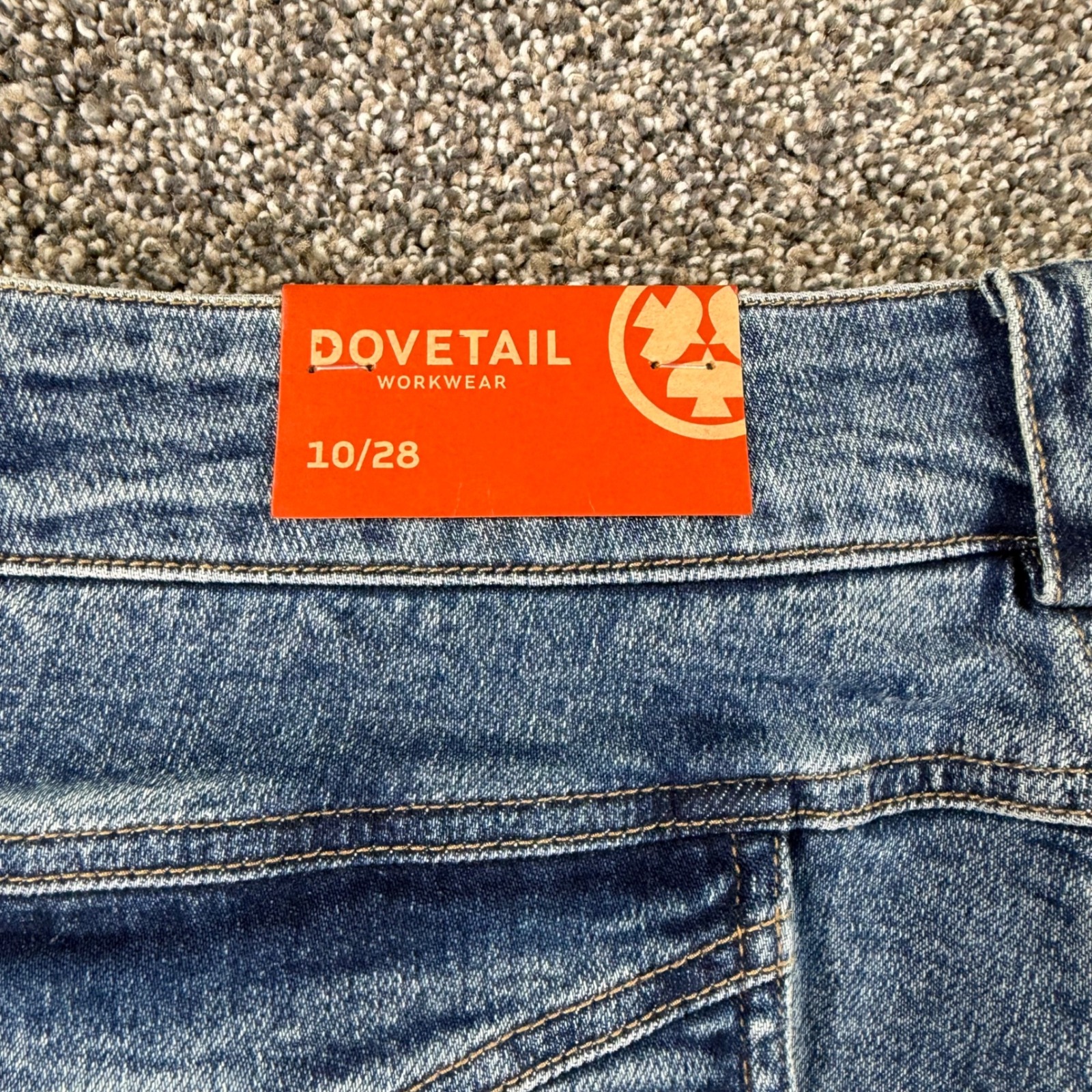 New Dovetail Workwear Day Construct Vintage Denim Utility Pants Womens 10x28 — image 7 of 8